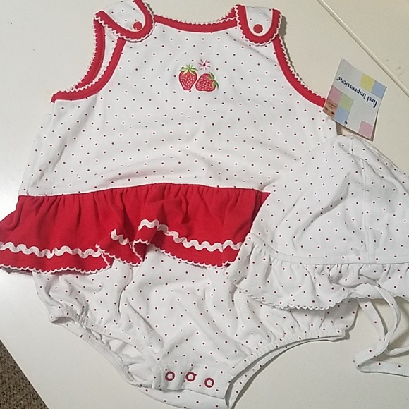 First Impressions Other - 💥NWT Infant strawberry onesie